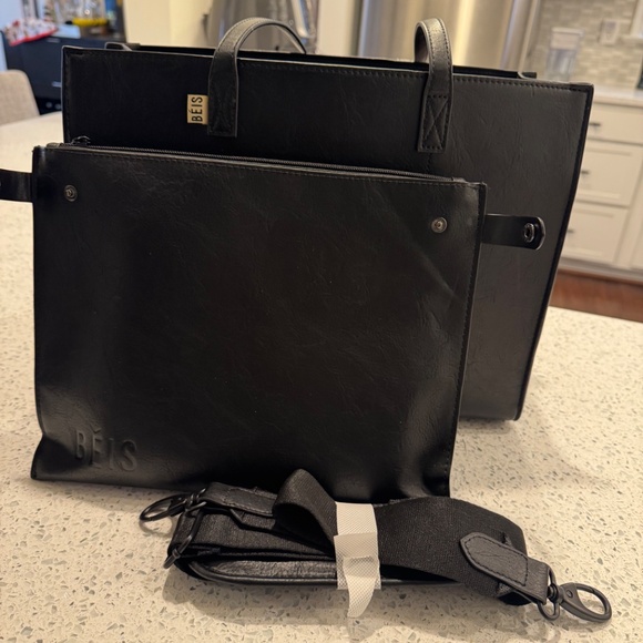 Beis “The Work Tote” Regular Black - Picture 2 of 5